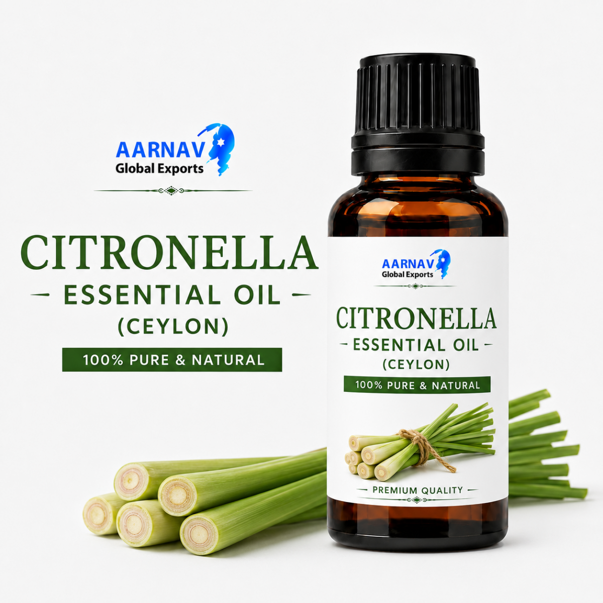 Citronella Essential Oil (Ceylon)