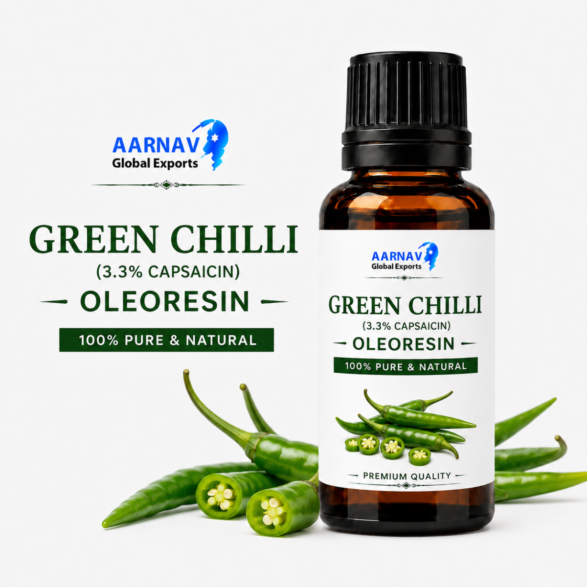 Green Chilli (3.3% Capsaicin) Oleoresin