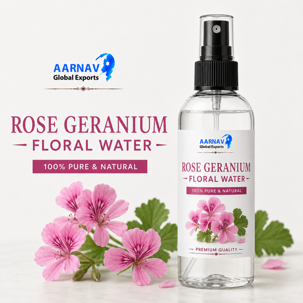 ROSE GERANIUM FLORAL WATER